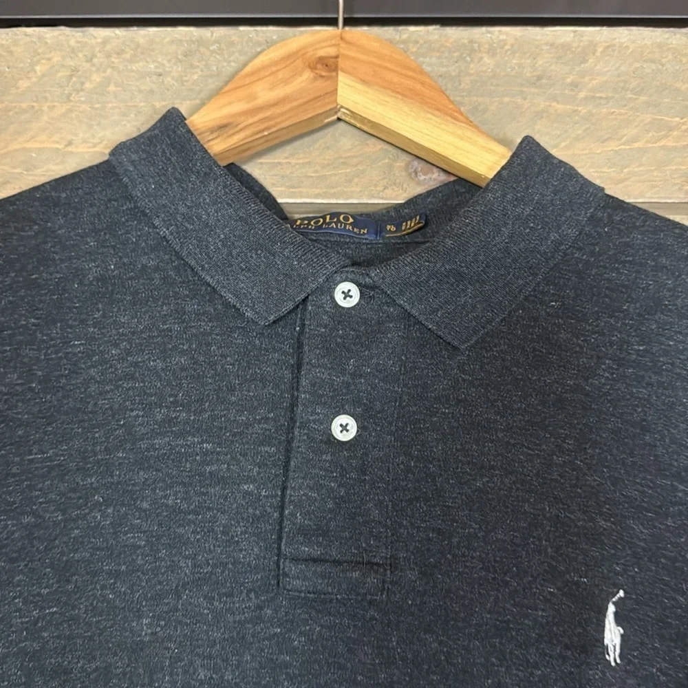 Polo by Ralph Lauren charcoal gray short sleeve shirt Size XL